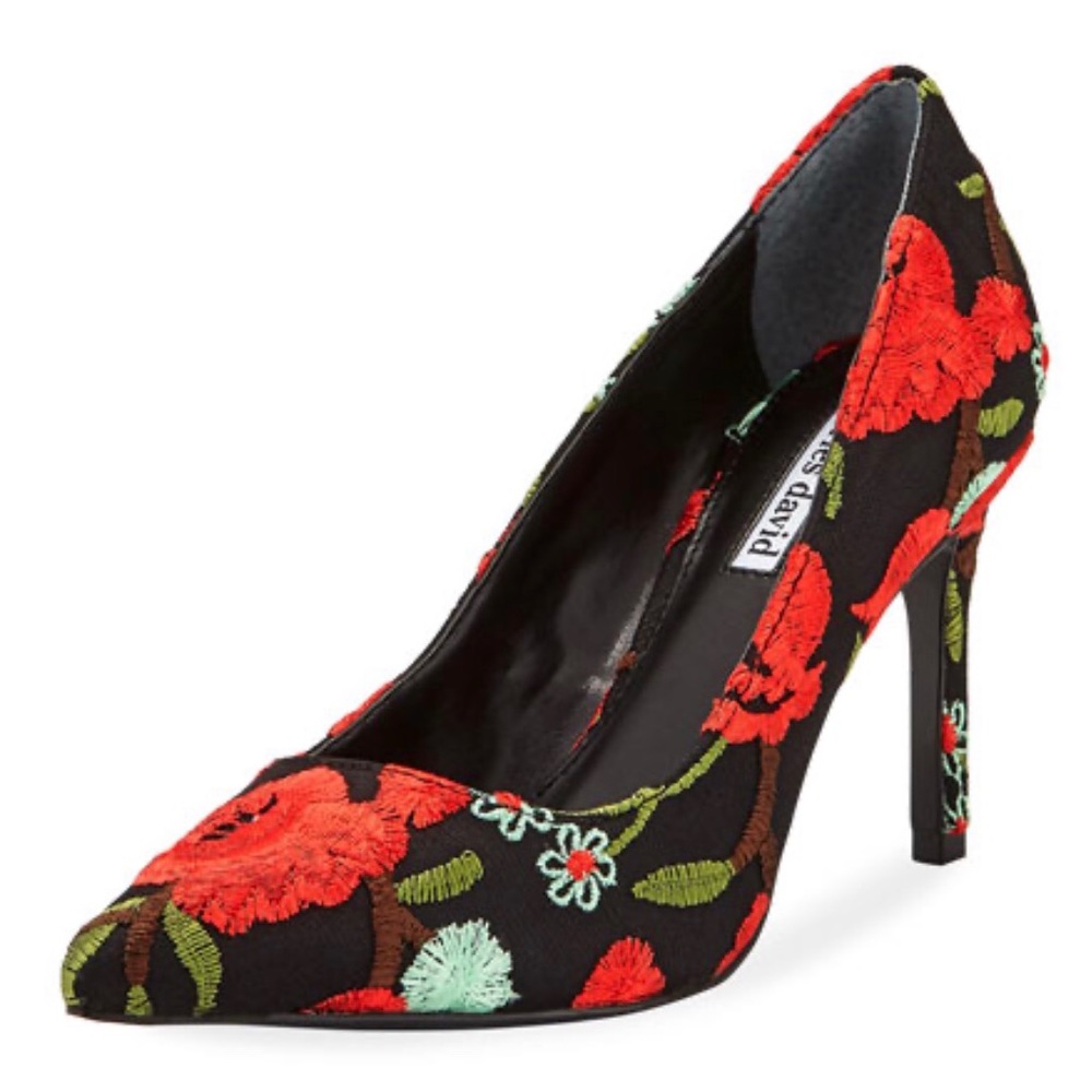 PRICE FIRM • Charles David Pumps with Florals